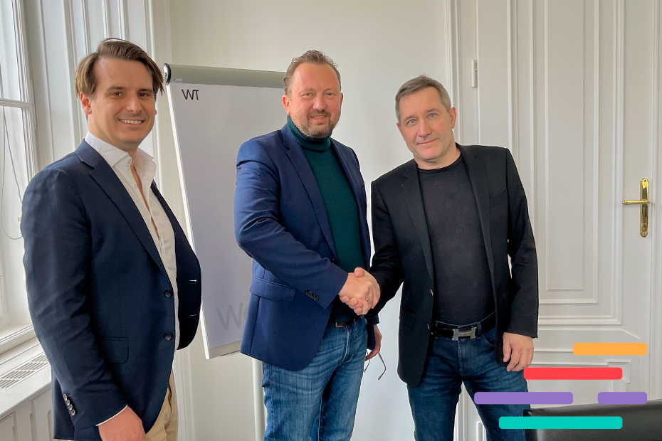 Cooperation sealed (from left): Elvaston Associate Raphael Bickel, gastrodat CEO Herbert Stegfellner & SiTec Managing Director DI Martin Siebenbrunner. Photo: private